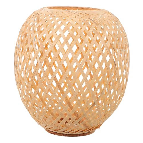 ABOOFAN Handgefertigter Lampenschirm Retro Stil Chinesisches Design Sanfte Lichtstreuung Vielseitig für Wohnräume Restaurants und Balkone Natürlicher Höhe von ABOOFAN