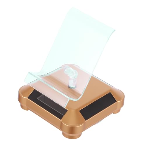 ABOOFAN Handy-display-ständer Drehbarer Präsentationsständer Drehbarer Sockel Zur Präsentation Vitrine Plattenspieler Drehbarer Telefonständer Rotierende Anzeigeständer Abs Golden von ABOOFAN
