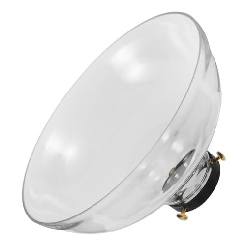 ABOOFAN Hitzebeständiger Borosilikat Glas Lampenschirm Handgeblasener Trichterform Ersatzschirm für Fassung Vielseitig für Tisch und Deckenleuchten Klarer Lampenglas Ersatz für von ABOOFAN