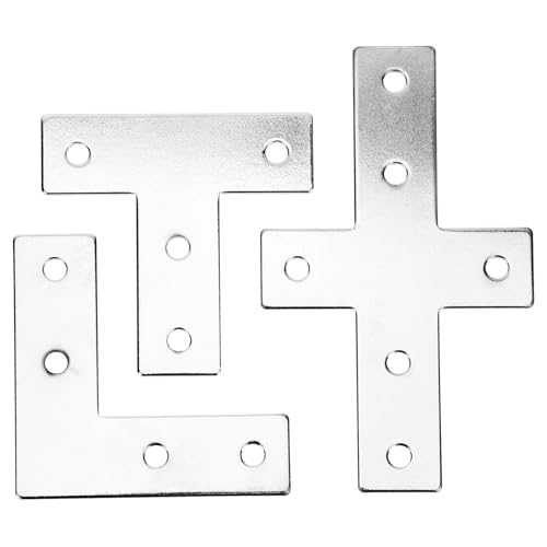 ABOOFAN Hochfeste Aluminium verbindungsplatten Kreuzform Eckwinkel Möbelbefestigung Flachwinkel Verbinder für Rahmenbau und Möbelmontage von ABOOFAN