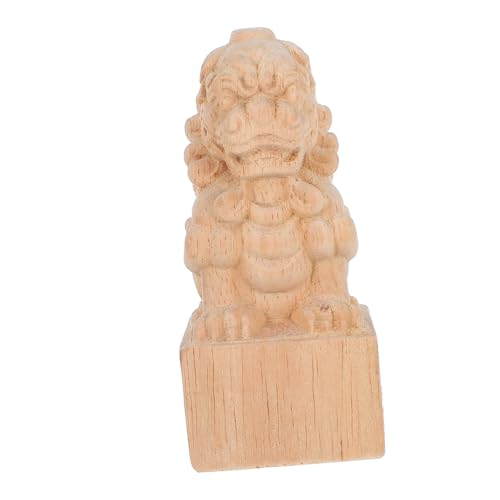 ABOOFAN Holz Finial für Vorhangstangen Dekorative Möbelstücke mit Detaillierten Holzschnitzereien Robust und für Klassische und Moderne Räume Khaki von ABOOFAN