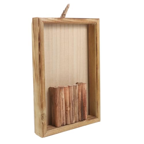 ABOOFAN Holz Wanddeko Handgefertigter Wandbehang für Wohnzimmer Balkon Schlafzimmer Rustikaler Stil mit Natürlichem Charme Vielseitige Dekoration für Verschiedene Räume von ABOOFAN
