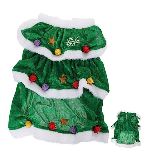 ABOOFAN Weihnachtskleidung für Haustiere Weihnachten kostüm Weihnachten Kleidung hundekostüm Welpenhasenkostüm Hund Weihnachten Kleider Haustierkleid für Party Hundekleidung Winter Mantel von ABOOFAN