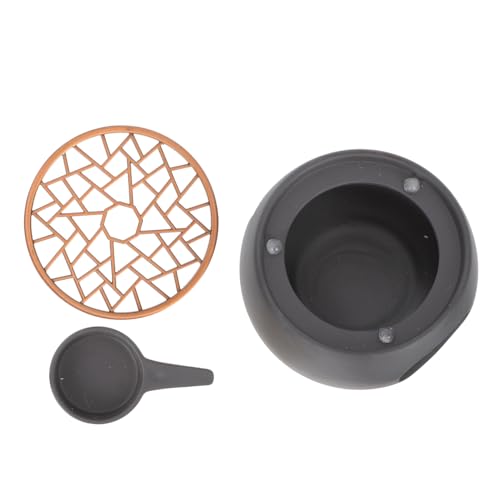 ABOOFAN Japanisches Teewärmer Stövchen aus Hochwertigem Material Eleganter Schwarzer Keramik Teekannenwärmer mit Luftzirkulierendem Hohlraumdesign Handgefertigter Teekannenhalter für ABOOFAN Japanisches Teewärmer Stövchen aus Hochwertigem Material Eleganter Schwarzer Keramik Teekannenwärmer mit Luftzirkulierendem Hohlraumdesign Handgefertigter Teekannenhalter für von ABOOFAN