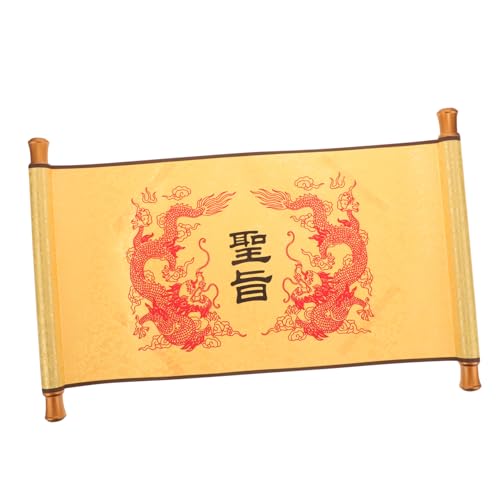 ABOOFAN Kaiserliche Schriftrolle im Chinesischen Stil Cosplay Zubehör für Alten Kaiser Dekorative für Kostüme für Festivals Hochzeiten und Rollenspiele von ABOOFAN