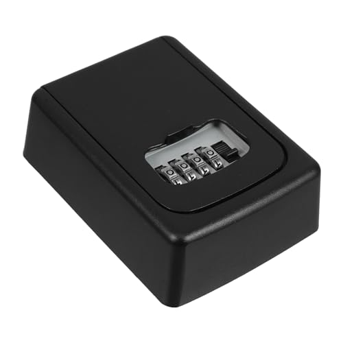 ABOOFAN Kasten Code-schlüsselkasten Aus Metall Wächter Sperren Schlüsselschließfach Schlüsselschrank Aus Metall Wand Schlüsselkabinett Ersatzteil Wasserdicht Verstecken Black von ABOOFAN