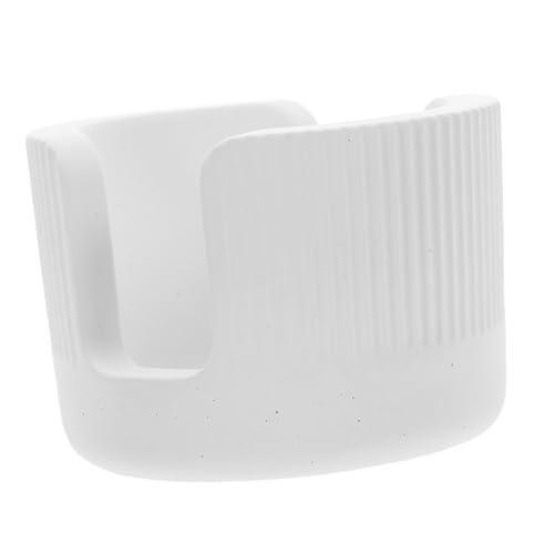 ABOOFAN Kieselgiatom -Schlammschwamm Waschbeckenhalter Waschlappenhalter aus Kieselgur Dotalousous Earth Sink Tablett Absorptentablett mit Kieselgack Diatomit -Lagerregal Weiß von ABOOFAN