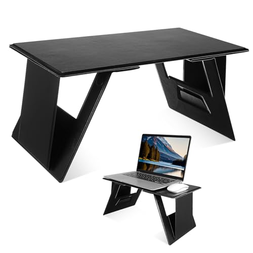 ABOOFAN Klappbarer Laptop für Bett und Sofa Faltbarer Laptop mit Verstellbaren Winkeln Tragbar Leicht für Zuhause Robustes Design Vielseitig Einsetzbar von ABOOFAN