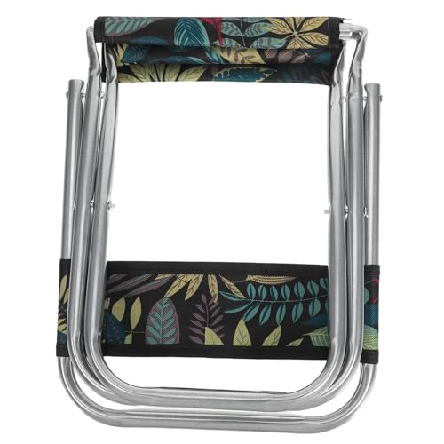 ABOOFAN Faltbarer Campingstuhl Tragbarer Klapphocker Für Outdoor Aktivitäten Ergonomischer Grillsitz Unterstützt 90 Kg Leichter Hocker Mit Rückenlehne Für Angeln Und Reisen von ABOOFAN