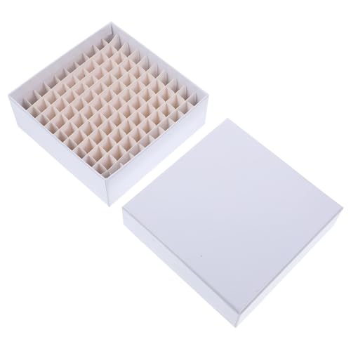 ABOOFAN Kryogene Papier aufbewahrungsbox für Mikro zentrifugenröhrchen Fächer Praktisch Labor Gefrierfach Probenhalter Langlebig Robust Wiederverwendbar von ABOOFAN