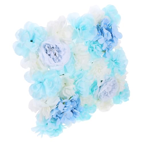 ABOOFAN Künstliches Rosenblumen Wandpanel Himmelblau Dekoratives Blumen Backdrop für Hochzeiten Partys und Fotostudios Installieren Design für Romantische Anlässe von ABOOFAN