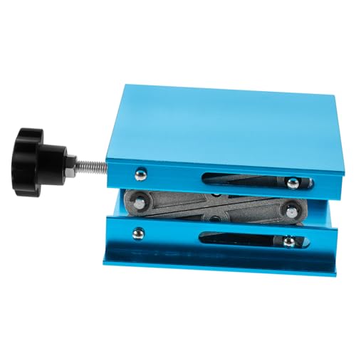 ABOOFAN Labor Aluminium Hebebühne Verstellbar Schraubknopf Laborplattform Kompakt für Chemische Physikalische Biologische Experimente für Laborinstrumente und Behälterhöheinstellung von ABOOFAN