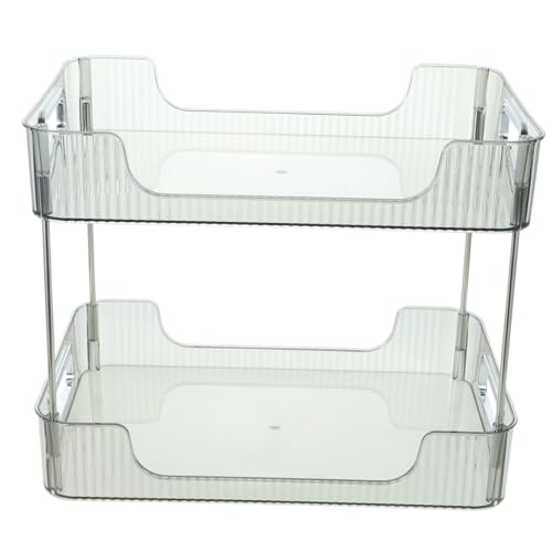 ABOOFAN Lagiges Badregal aus und Pet Klarer Aufbewahrungsständer für Badezimmer und Küchentheke Vielseitiger Organizer für Waschbecken Duschhalterung Kosmetik und Bürobedarf von ABOOFAN