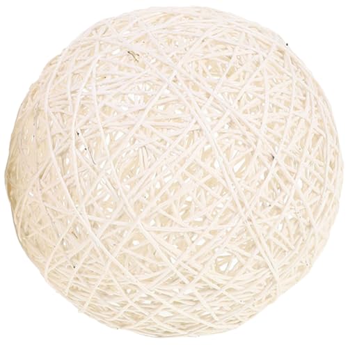 ABOOFAN Lampenschirm Country Style Protect Warm Deckenleuchte Boho-Kronleuchter Boho- Deckendekor gewebte Lampenabdeckung Lampenzubehör ersetzen schmücken Korb Weiß von ABOOFAN