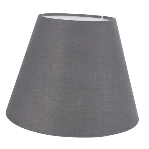 ABOOFAN Lampenschirm aus Hochwertigem Stoff Tiefgrau Fassung Eleganter Tischlampen Diffuse Beleuchtung Einfache Montage Stilvolle Wohnraumdekoration von ABOOFAN
