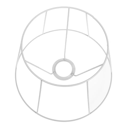 ABOOFAN Lampenschirmgestell aus Robustem Eisen DIY Lampenschirmhalter für Tischlampe und Deckenleuchte Rundes Drahtgestell Ø oben Unten Höhe Einfache Montage Langlebig und Vielseitig von ABOOFAN