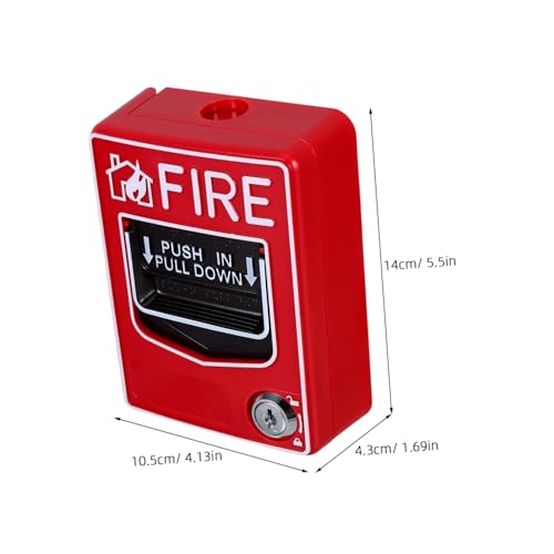 ABOOFAN Manueller Feueralarmknopf mit Resetfunktion und Schlüssel Robuste Notruftaste für Einfache Bedienung Wiederverwendbarer Notfall Alarm Schalter Geeignet für Sicherheits Alarmstation von ABOOFAN