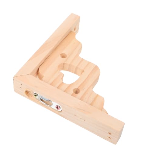 ABOOFAN Massive Holz Regalhalterung Dreieckig Rustikaler Wandhalter für Schweberegal Stabile Halterung mit Dreieckstruktur Tragfähig und Dekorativ für Wohnzimmer Schlafzimmer und Büro von ABOOFAN