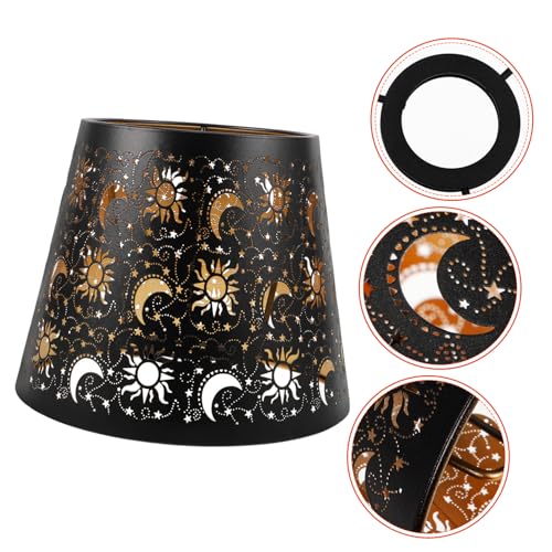 ABOOFAN Metall Lampenschirm für Tischlampe Skulpturales Design Schwarz Gold für Moderne Räume Geeignet für Wohnzimmer Schlafzimmer und Bars ABOOFAN Metall Lampenschirm für Tischlampe Skulpturales Design Schwarz Gold für Moderne Räume Geeignet für Wohnzimmer Schlafzimmer und Bars von ABOOFAN