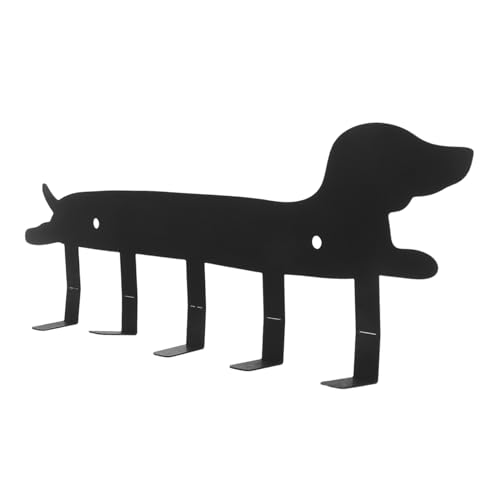 ABOOFAN Metall Wandhaken Schlüsselhalter Hundedesign Platzsparender Wandmontierter Schlüsselorganizer für Innen und Außen Robuster Schlüsselhaken mit Charmantem Hunde-motiv für Flur und von ABOOFAN