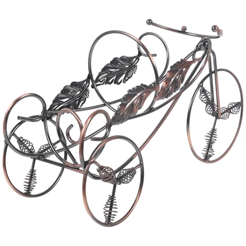ABOOFAN Metall Weinregal Vintage Stil Robuster Weinständer für Flaschen Dekorative Tischaufbewahrung für Partys Restaurants und Küchen für Weinliebhaber und von ABOOFAN