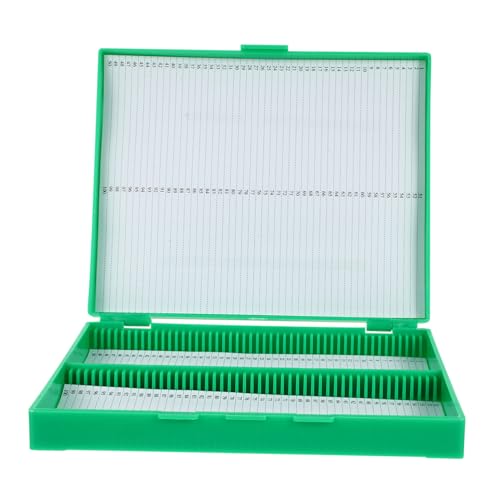 ABOOFAN Mikroskop objektträger Aufbewahrungsbox Kunststoff Stapelbox mit Deckel für Vorbereitete Biologische Präparate Ordentliche Lagerung und Schutz vor Beschädigung ABOOFAN Mikroskop objektträger Aufbewahrungsbox Kunststoff Stapelbox mit Deckel für Vorbereitete Biologische Präparate Ordentliche Lagerung und Schutz vor Beschädigung von ABOOFAN