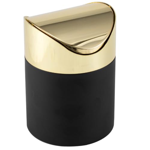 ABOOFAN Mini Mülleimer aus mit Deckel Schreibtisch Abfalleimer Kompakte und Praktische Lösung für Büro Bad und Küche für Abfälle und Papierkorb von ABOOFAN
