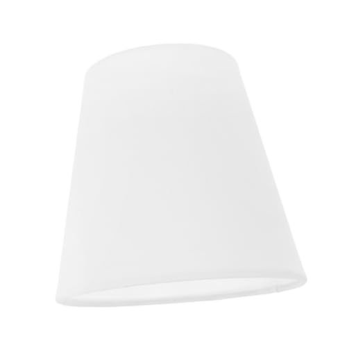 ABOOFAN Moderner Weißer Stoff Lampenschirm für Tischlampen Stabile Langlebige Stoffabdeckung als Ersatzschirm für Schlafzimmer Wohnzimmer und Arbeitsbereiche von ABOOFAN