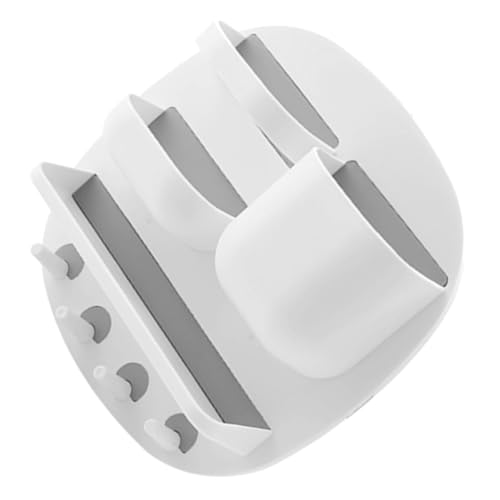ABOOFAN Multifunktionaler Wandregal Badezimmer Organizer mit Fächern Haken Platzsparend Weiß Langlebig für Handtücher Badzubehör Modernes Design Wandmontiert Stilvoll Vielseitig Einsetzbar von ABOOFAN