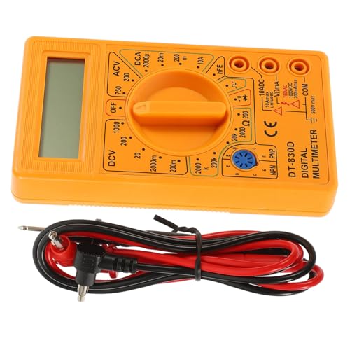 ABOOFAN Multimeter Summer LCD Anzeige Messwerte Inklusive Prüfspitzen Sicherer Doppel-Sicherung Vielseitig für AC DC Spannung Strom Widerstand Gelb Kompakt und Tragbar ABOOFAN Multimeter Summer LCD Anzeige Messwerte Inklusive Prüfspitzen Sicherer Doppel-Sicherung Vielseitig für AC DC Spannung Strom Widerstand Gelb Kompakt und Tragbar von ABOOFAN