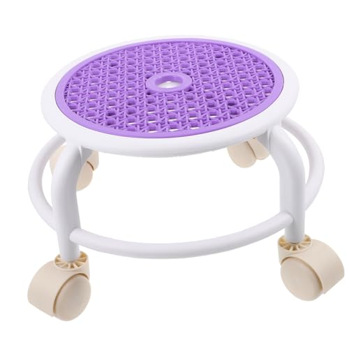 ABOOFAN Niedriger Rollhocker mit Drehbarer Fußhocker für Büro und Badezimmer Praktische Fußstütze Dem Schreibtisch Flexibles Design und Tragfähig von ABOOFAN