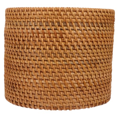 ABOOFAN Pastoral Stil Rattan Korb Mittelgroß Rund Wiederverwendbar Natürliches Design Obst Lagerung Aufbewahrungskorb Dekorativer Aufbewahrungskorb Für Zuhause Und Garten ABOOFAN Pastoral Stil Rattan Korb Mittelgroß Rund Wiederverwendbar Natürliches Design Obst Lagerung Aufbewahrungskorb Dekorativer Aufbewahrungskorb Für Zuhause Und Garten von ABOOFAN