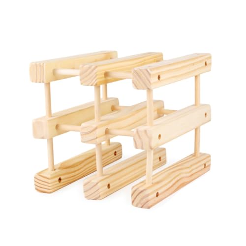 ABOOFAN Robustes Holz Weinregal im Europäischen Stil Stabile Flaschenhalterung für Weinflaschen Praktischer Aufbewahrungs Organizer Naturfarbener Weinflaschenständer für Küche und Bar ABOOFAN Robustes Holz Weinregal im Europäischen Stil Stabile Flaschenhalterung für Weinflaschen Praktischer Aufbewahrungs Organizer Naturfarbener Weinflaschenständer für Küche und Bar von ABOOFAN