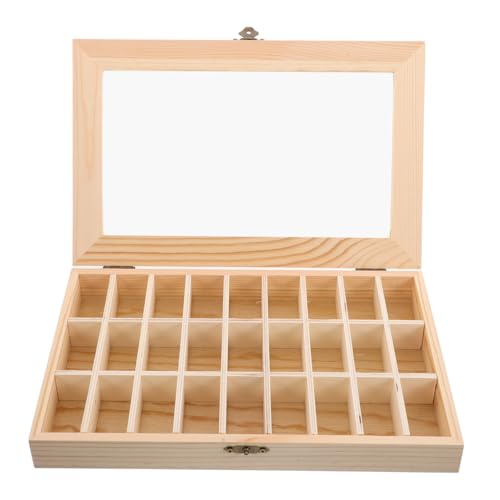 ABOOFAN Rock Display Case aus Massivholz mit Klarem Deckel Langlebige Mineralien-aufbewahrungsbox für Edelsteine und Sammlungen Stabiler Stein Kristall-organizer für - und ABOOFAN Rock Display Case aus Massivholz mit Klarem Deckel Langlebige Mineralien-aufbewahrungsbox für Edelsteine und Sammlungen Stabiler Stein Kristall-organizer für - und von ABOOFAN