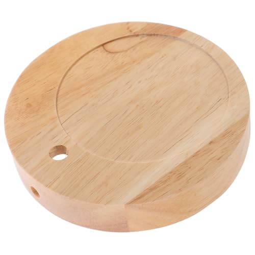 ABOOFAN Runder Massiver Holz Lampenfuß Aromalampe Basis Robust für Wohn und Schlafzimmer Minimalistisches Design Aromatherapie Tischlampe Holzbasis von ABOOFAN