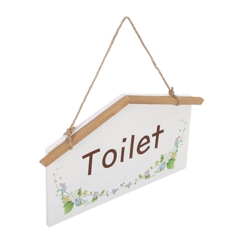 ABOOFAN Rustikale Holz Türschild für Badezimmer Vintage Hängendes Schild als Wc und Waschraum Hinweis Farmhouse Wanddeko für Zuhause Restaurant von ABOOFAN