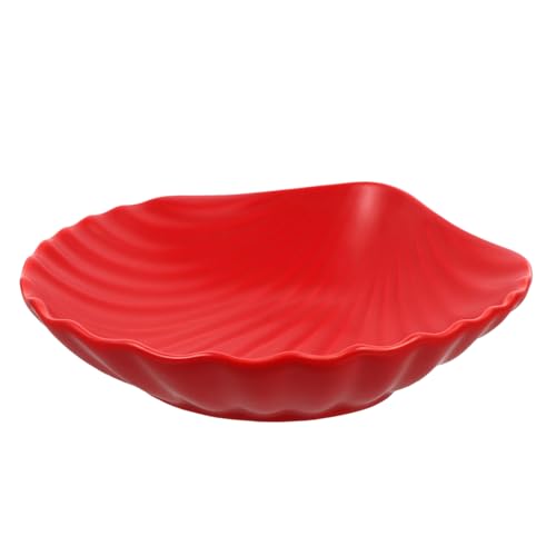 ABOOFAN Salat Platte Tischtabletts zum Schüssel mit Sojasauce Abendessen speisen anrichten snackteller Schale in Keramikform Obsttablett Esstisch Container Sarah schmücken rot von ABOOFAN