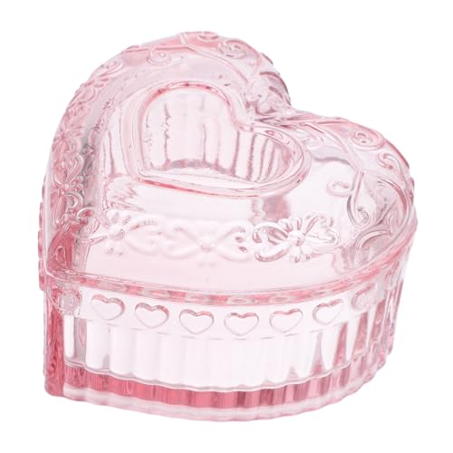 ABOOFAN Schmuckbox Herzförmig aus Glas mit Deckel Antike Aufbewahrungsbox für Ringe und Ohrringe Kratzfestes Schmuckkästchen für Damen und Mädchen Geschenkidee ABOOFAN Schmuckbox Herzförmig aus Glas mit Deckel Antike Aufbewahrungsbox für Ringe und Ohrringe Kratzfestes Schmuckkästchen für Damen und Mädchen Geschenkidee von ABOOFAN