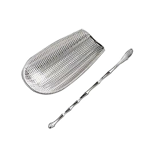 ABOOFAN Teelöffel Schaufel mit Teanadel Teiliges Set aus Legierung für Teezeremonie für Zuhause Büro Teehäuser Restaurants und Outdoor Aktivitäten für Teeliebhaber und Leicht zu Reinigen von ABOOFAN