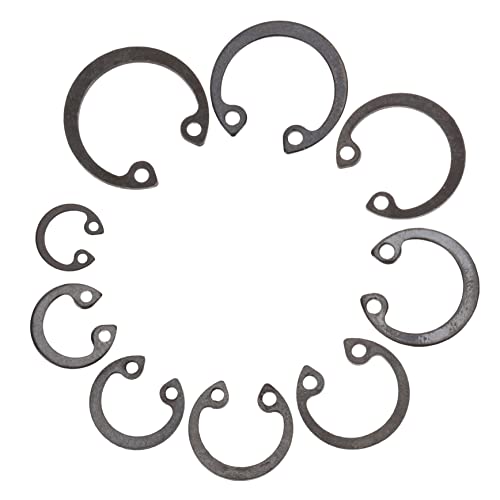 ABOOFAN Teiliges Stahl sicherungsringe C clips Externe Sprengringe für Wellen Robust und Verschleißfest Geeignet für Mechanik Wartung Heimwerker und Technische Anwendungen von ABOOFAN