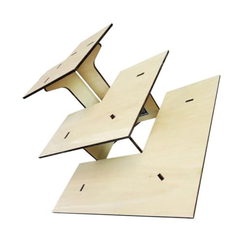 ABOOFAN Teiliges Tragbares Holz Eckregal für Snacks und Kleine Produkte Stufiger Abnehmbarer Food Riser Platzsparendes Verkaufstisch Display für Events und Marktstände von ABOOFAN