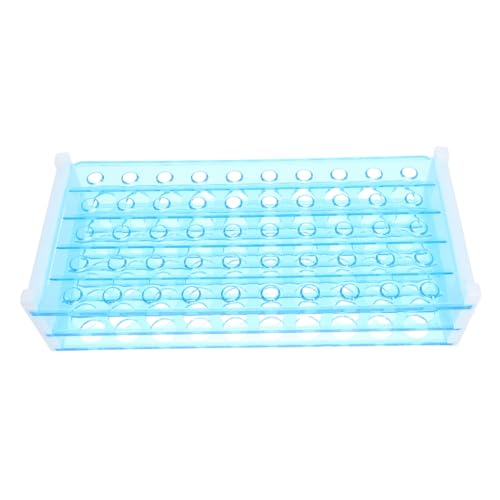 ABOOFAN Testrohrhalter aus Kunststoff mit Fächern für Rohre Abnehmbar Leicht Einfach zu Montieren Labor Schulbedarf Praktisches Reagenzglasgestell von ABOOFAN