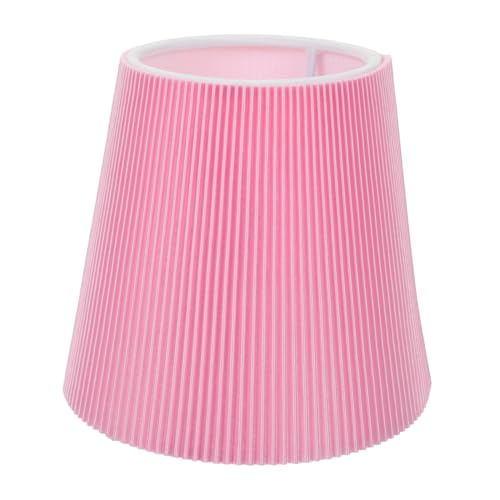 ABOOFAN Tischlampenschirm Dekorativer Lampenbezug aus PVC und Stoff Ersatz für Stehlampe und Schreibtischlampe Geeignet für Wohnzimmer und Moderne Einrichtung Rosa von ABOOFAN