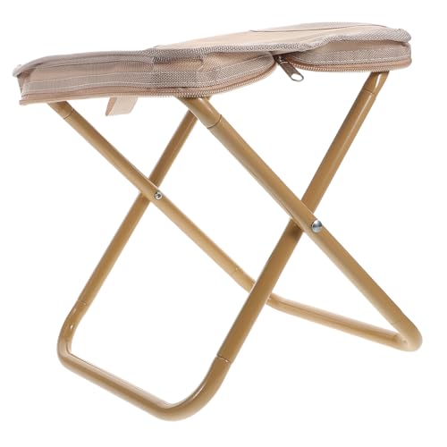 ABOOFAN Tragbare Bank Rucksackhocker Tragbarer Klapphocker Im Freien Angelhocker Kleiner Stuhl Mini-hocker Klappbarer Hocker Für Den Außenbereich Oxford-Stoff Khaki von ABOOFAN