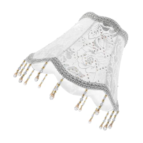 ABOOFAN Lampenschirm Aus Stoff Im Retro-stil Mit Blumenmuster Und Perlenfransen Für Stehlampen Tischlampen Und Nachttischlampen Geeignet Für Schlafzimmer Wohnzimmer Und Küche von ABOOFAN