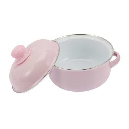 ABOOFAN Vintage Emaille Suppentopf mit Deckel Retro Kochtopf mit Rutsch Griffen für Sicheres Kochen für Suppen und Nudeln Spülmaschinenfest Reinem Rosa ABOOFAN Vintage Emaille Suppentopf mit Deckel Retro Kochtopf mit Rutsch Griffen für Sicheres Kochen für Suppen und Nudeln Spülmaschinenfest Reinem Rosa von ABOOFAN
