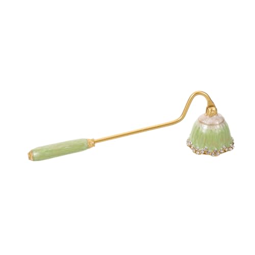 ABOOFAN Vintage Kerzenlöscher mit Langem Ergonomischem Griff Emailliert mit Strasssteinen Flammenlöschender Docht-snuffer für Sichere Raucharme Kerzenflammenkontrolle Dekoratives von ABOOFAN