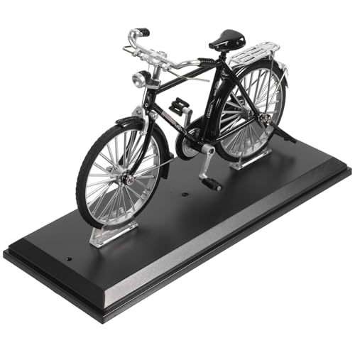 ABOOFAN Vintage Metall Fahrrad Modell mit Retro Design Stabile Miniatur Dekofigur mit Sockel als Stilvolle Schreibtischdekoration und für Radfahrer und Sammler ABOOFAN Vintage Metall Fahrrad Modell mit Retro Design Stabile Miniatur Dekofigur mit Sockel als Stilvolle Schreibtischdekoration und für Radfahrer und Sammler von ABOOFAN