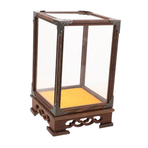 ABOOFAN Glas Vitrine Für Buddha-Figuren Transparente Schutztasche Aus Hochwertigem Glas Für Sammlerstücke Und Kunsthandwerk Elegantes Design Für Dekorative Präsentation von ABOOFAN