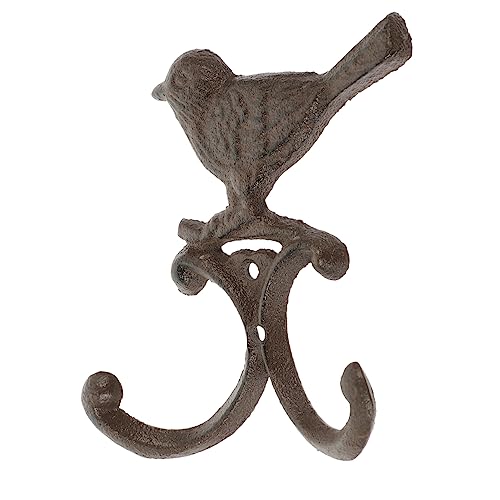 ABOOFAN Vogel Wandhaken aus Gusseisen Antiker Kleiderhaken im Retro Stil Vielseitiger Wandhaken für Handtücher Mäntel und Hüte für Garten und Zuhause von ABOOFAN
